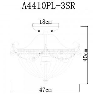 Потолочная люстра Arte Lamp Schelenberg A4410PL-3SR