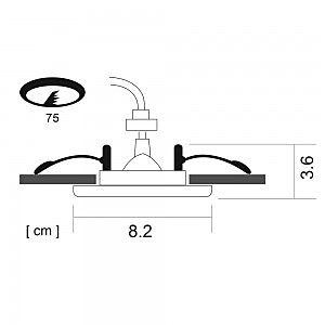 Встраиваемый светильник Arte Lamp A5440PL-1AB