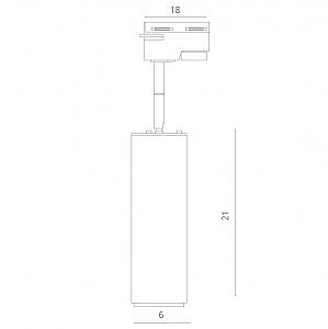 Трековый светильник Arte Lamp Track Lights A1412PL-1BK