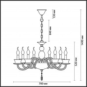 Подвесная люстра Odeon Light Tinta 3951/8