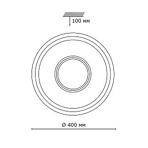 Настенно потолочный светильник Sonex Astra 2017/D