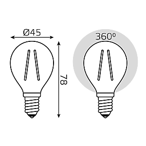 Светодиодная лампа Gauss 105801207