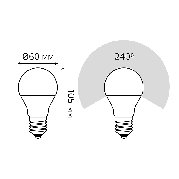 Светодиодная лампа Gauss 23212