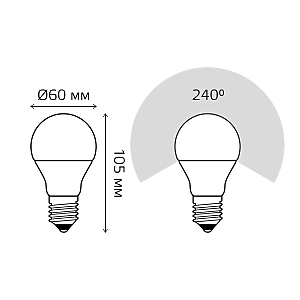 Светодиодная лампа Gauss 23212