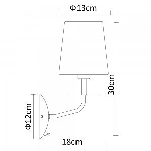 Настенное бра Arte Lamp Edda A1048AP-1CC