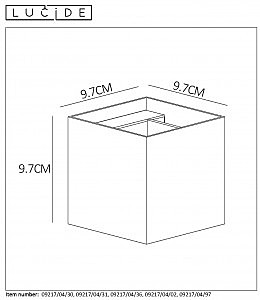 Настенный светильник Lucide Xio 09217/04/02