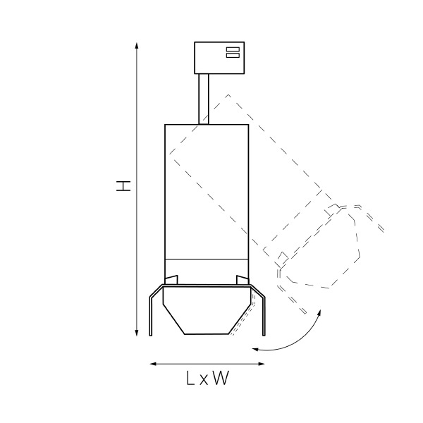 Трековый светильник Lightstar Canno C127297