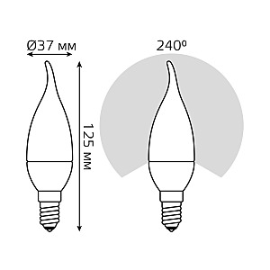 Светодиодная лампа Gauss Basic Свеча 1034126