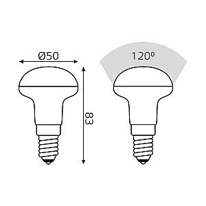 Светодиодная лампа Gauss Elementary R39/R50/R63 63116