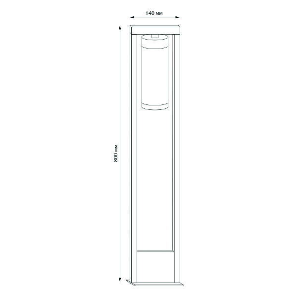 Уличный наземный светильник Gauss Clio GD020