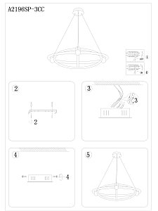 Подвесная люстра Arte Lamp Harley A2196SP-3CC