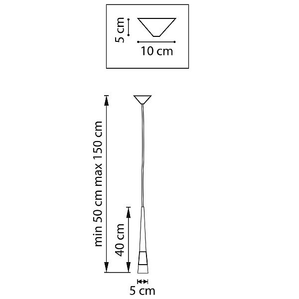 Светильник подвесной Lightstar Cone 757011