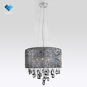 Подвесная люстра Eurosvet 3613 3613/5 хром/дымчатый хрусталь Strotskis