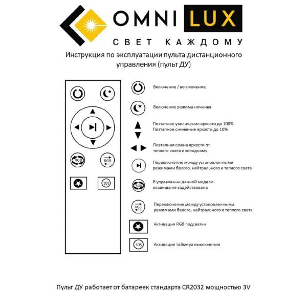 Потолочный светодиодный светильник Omnilux Melofon OML-47307-52