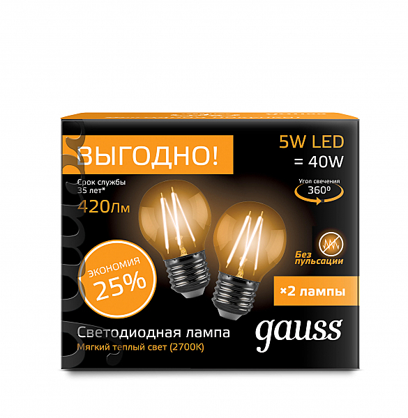Светодиодная лампа Gauss 105802105P