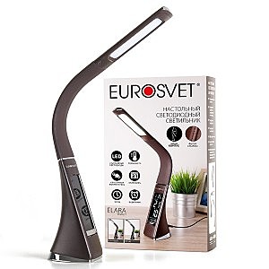Офисная настольная лампа Eurosvet Elara 90202/1 коричневый