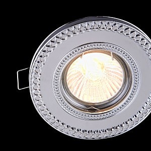 Встраиваемый светильник с узорами Metal DL302-2-01-CH Maytoni
