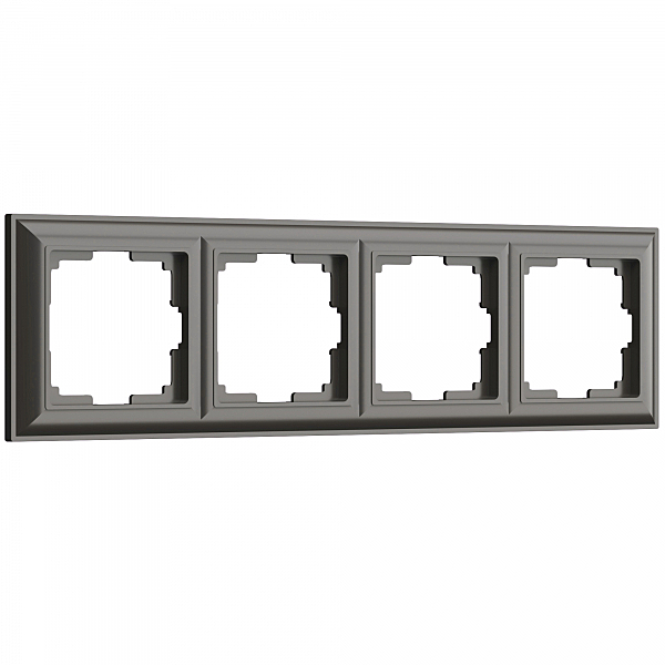 Рамка Werkel Fiore WL14-Frame-04/ Рамка на 4 поста (серо-коричневый)