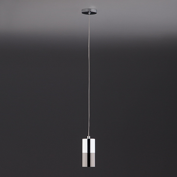 Светильник подвесной Eurosvet Mini Topper 50146/1 хром/черный жемчуг