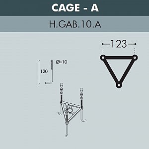 Уличный наземный светильник Fumagalli Cefa U23.162.000.BXF1R