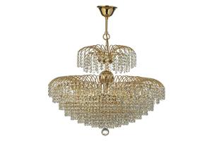 Подвесная хрустальная люстра Salentino Arti Lampadari Salentino E 1.5.60.100 G