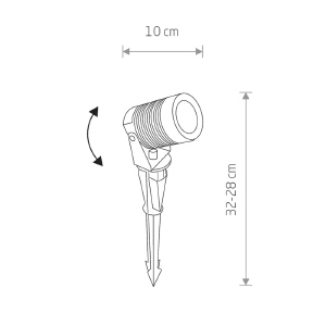 Грунтовый светильник Nowodvorski Spike Led 9100