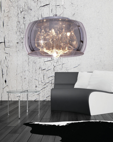 Подвесная хрустальная люстра Tosso Lumina Deco LDP 8066-400 GY