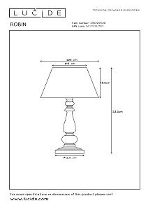 Настольная лампа Lucide Robin 34539/81/41
