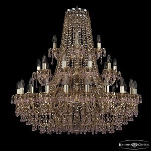 Подвесная хрустальная люстра 1410 Bohemia 1410/20+10+5/360/3d G V7010 M721