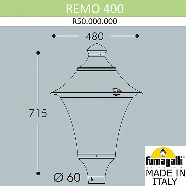 Консольный уличный светильник Fumagalli Remo R50.000.000.AYE27