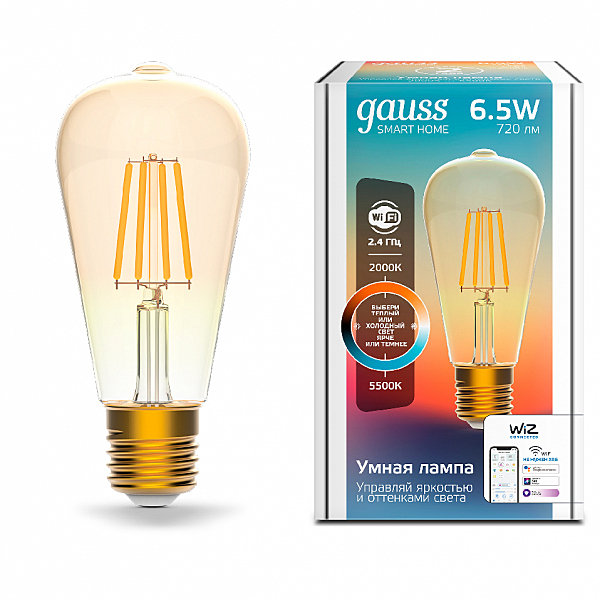 Светодиодная лампа Gauss Smart Home Loft 1310112