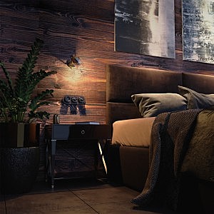 Выключатель Werkel W5620014/ Выключатель на 4 положения двухклавишный (коричневый) Ретро
