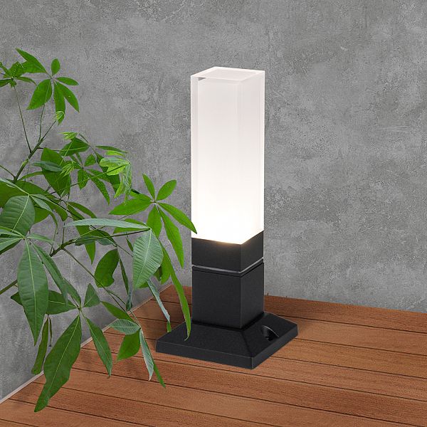 Уличный наземный светильник Elektrostandard 1536 TECHNO LED чёрный