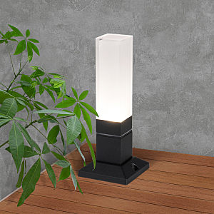 Уличный наземный светильник Elektrostandard 1536 TECHNO LED чёрный