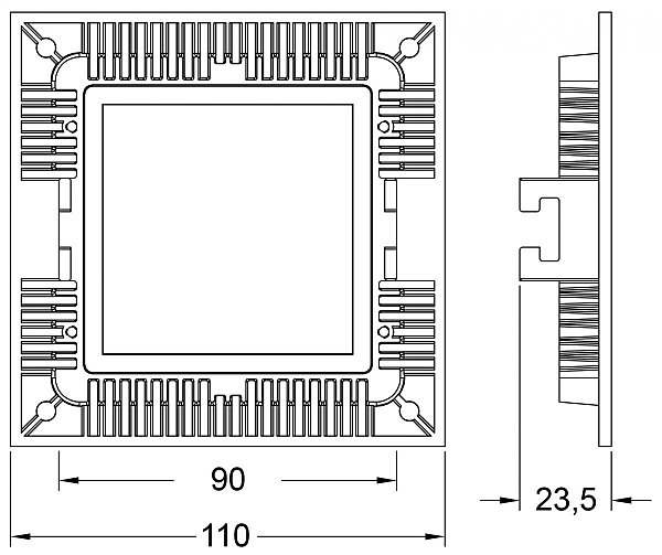 Встраиваемый светильник Deko-Light LED Panel Square 8 565153