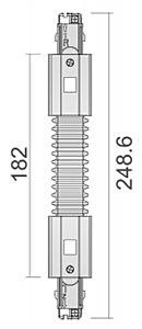 Соединитель для 3-х фазной системы лево-право Deko-Light D Line 710041
