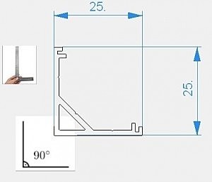 Профиль угловой Deko-Light AV-03-12 970438