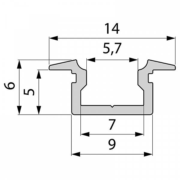 T-Профиль Deko-Light ET-01-05 975085