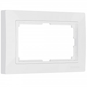 Рамка Werkel W0082001/ Рамка для двойной розетки Snabb basic (белый)