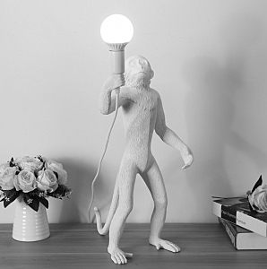 Декоративная лампа Delight Collection Monkey 9133T2 white