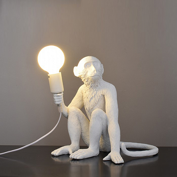 Декоративная лампа Delight Collection Monkey 9133T1 white
