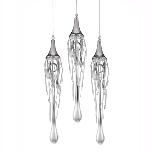 Светильник подвесной Delight Collection Goddess Tears P68009L-3/R chrome