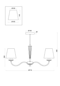 Потолочная люстра Freya Osborn FR2027PL-05BS