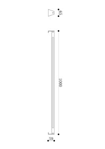 Уличный наземный светильник Maytoni Edge O415FL-L15B3K