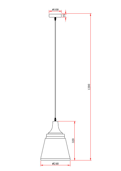 Светильник подвесной Escada Aries 1100/1S
