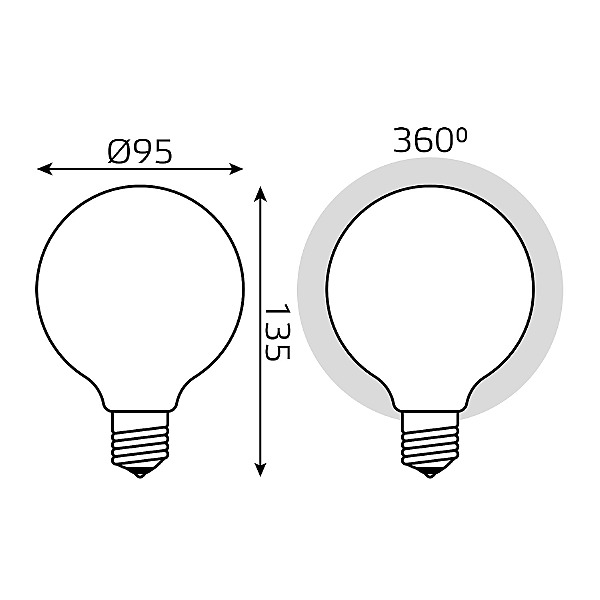 Светодиодная лампа Gauss 189202110-D
