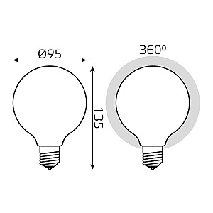 Светодиодная лампа Gauss 189202110-D