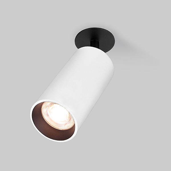 Встраиваемый светильник Elektrostandard Diffe Diffe белый/черный 15W 4200K (25066/LED)