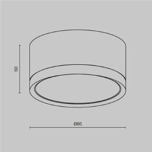 Накладной светильник Maytoni Hoop C086CL-GX53-SRD-B