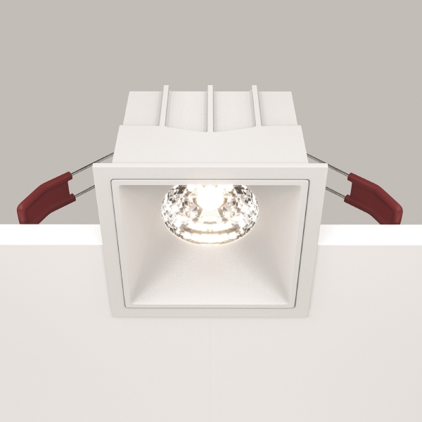 Встраиваемый светильник Maytoni Alfa Led DL043-01-15W4K-D-SQ-W